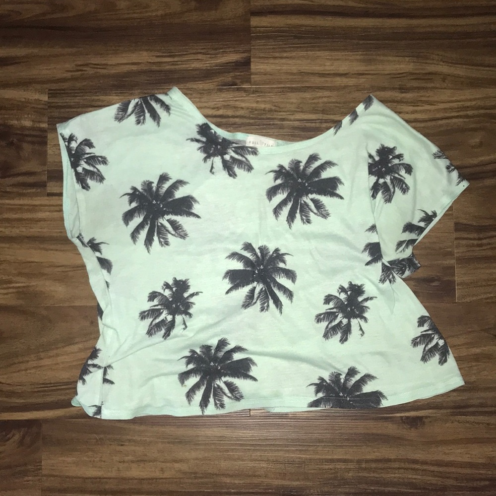 Palm tree Design, Crop Top